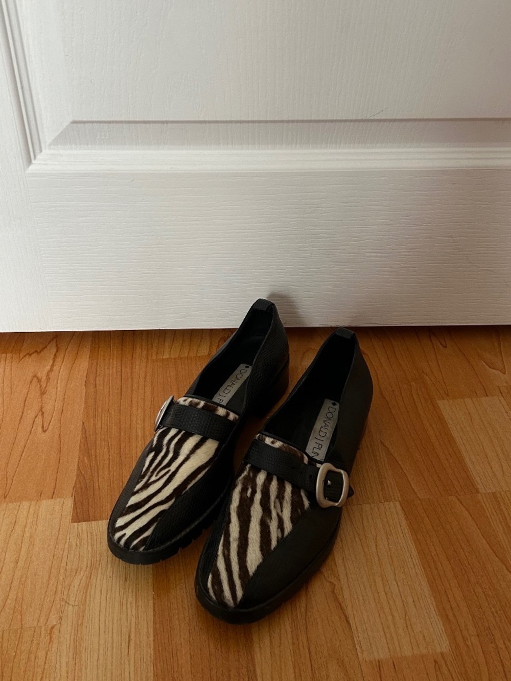 Vintage Donald J. Pliner Zebra Loafers *MADE IN SPAIN*